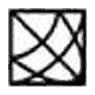 Square with several overlapping curves and crossing lines