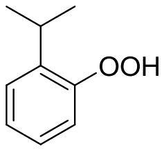 2-Isopropylphenyl hydroperoxide, OOH on the ring ortho to the isopropyl group