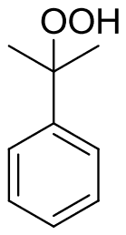 2-Phenylpropan-2-yl hydroperoxide, OOH on the benzylic carbon of cumene