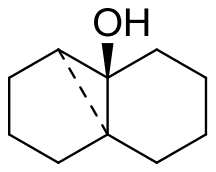 Tricyclic alcohol with a cyclopropane bridge across the ring and a tertiary OH at the ring fusion