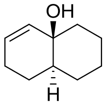 Octahydronaphthalenol with a ring double bond next to the ring-fusion carbon bearing OH