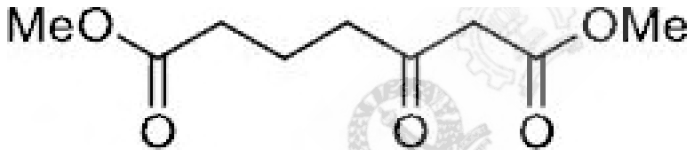 Linear keto diester, MeO2C-CH2CH2CH2-CO-CH2-CO2Me