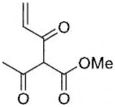 Methyl 2-acetyl-3-oxopent-4-enoate, a carbon bearing acetyl, acryloyl and methyl ester groups