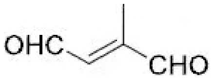 Unsaturated dialdehyde: OHC-CH=C(CH3)-CHO