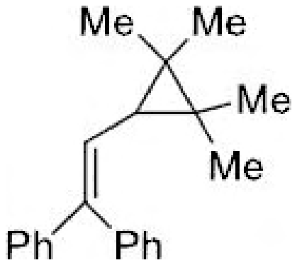 Vinylcyclopropane: tetramethylcyclopropane bearing a 2,2-diphenylvinyl group