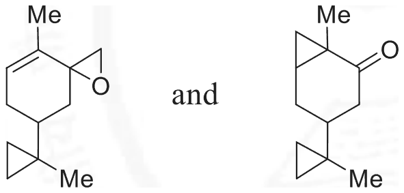 Spiro-epoxide and cyclopropyl ketone, isopropenyl also cyclopropanated