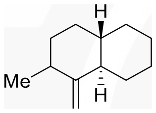 Trans-decalin with an exocyclic methylene and a methyl group on the neighbouring ring carbon