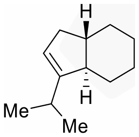 Trans-hydrindene with an isopropyl group on the ring double bond
