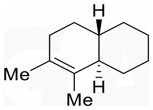 Trans-octalin with two methyl groups on the ring double bond