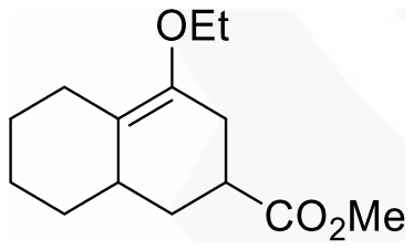 Hexahydronaphthalene with OEt on the ring double bond and CO2Me on a ring carbon