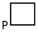 A closed square loop at P