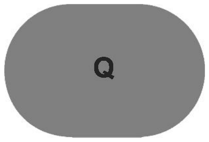 Shadow Q: a rectangle with semicircular ends