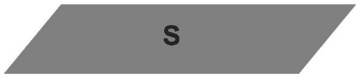Shadow S: a parallelogram with slanted ends